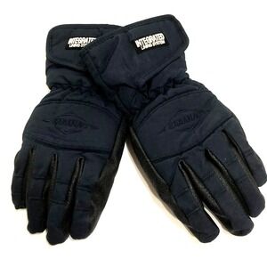 SARANAC Womens Black Winter Gloves Integrated Lining Sled Snow Work Insulated‎ L